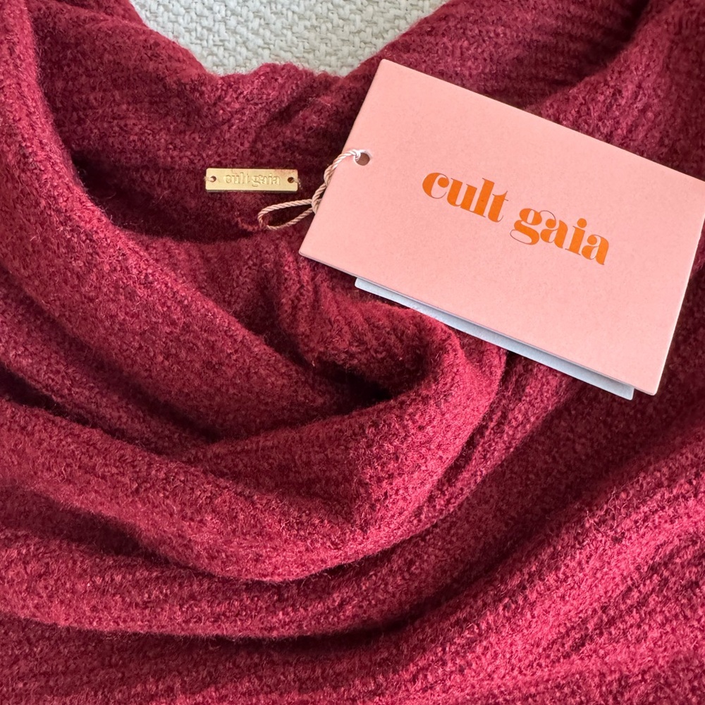 Cult Gaia Red Sweater Dress